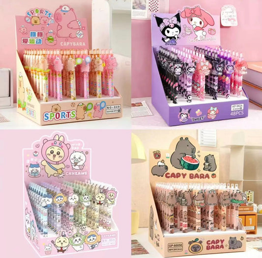 QUALITY BLACK GEL PENS FOR STUDENTS PENS RANDOM COLOURS NEW