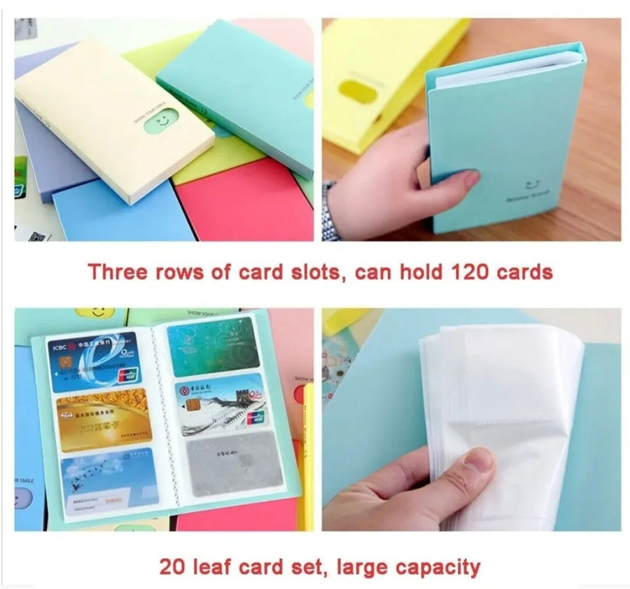 Business Name Card Book Booklet Wallet Holder 120 cards Organiser Folder