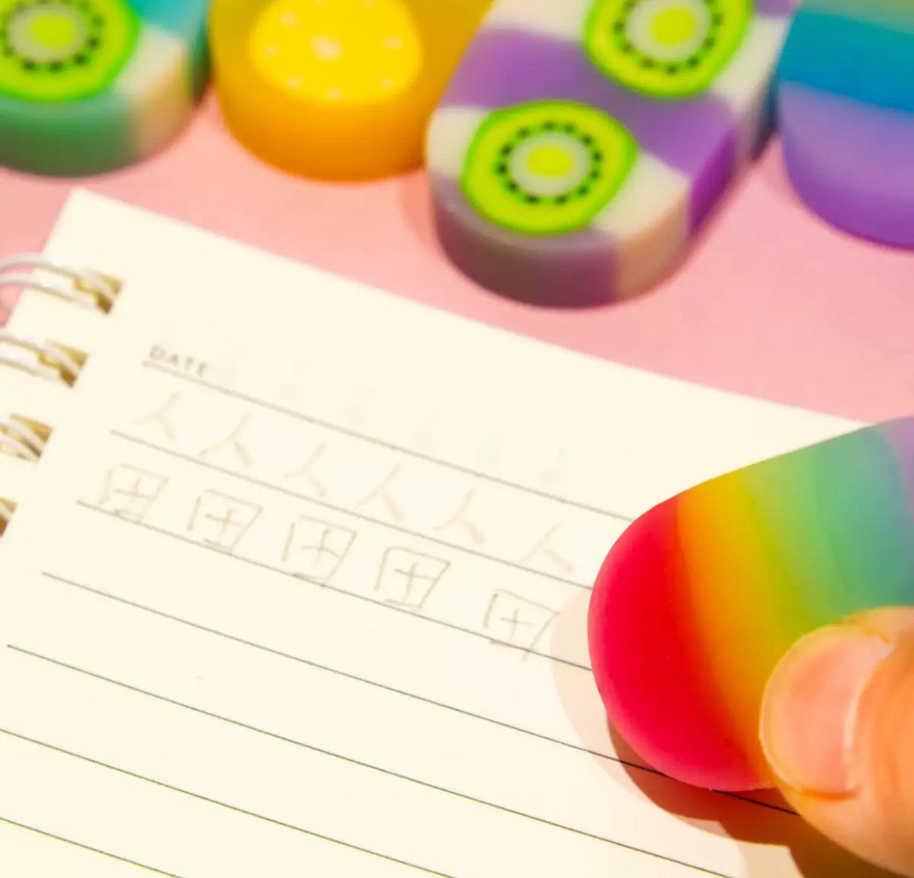 Eraser Rubber Plastic Set for Children School Home Office Drawing